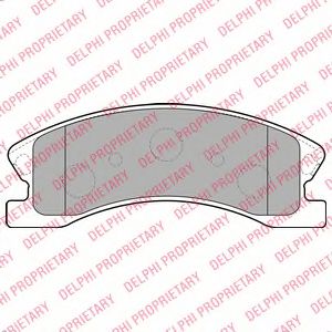 комплект спирачно феродо, дискови спирачки LP1906