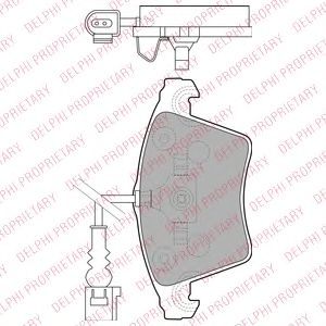 комплект спирачно феродо, дискови спирачки LP1913