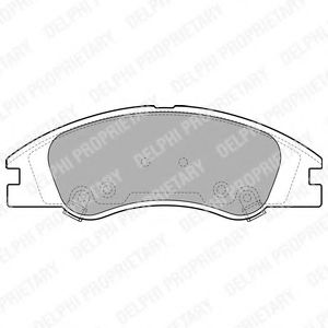 комплект спирачно феродо, дискови спирачки LP1932