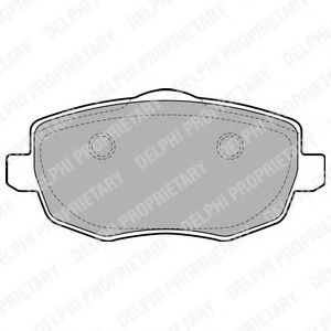 комплект спирачно феродо, дискови спирачки LP1934