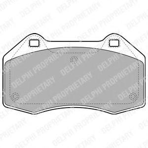 комплект спирачно феродо, дискови спирачки LP1940