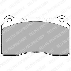 комплект спирачно феродо, дискови спирачки LP1944