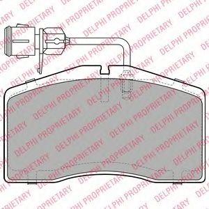 комплект спирачно феродо, дискови спирачки LP1945