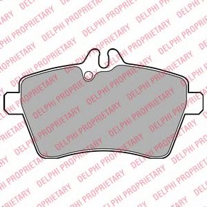 комплект спирачно феродо, дискови спирачки LP1948