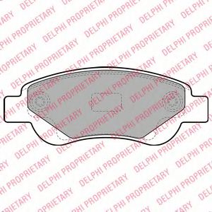 комплект спирачно феродо, дискови спирачки LP1949