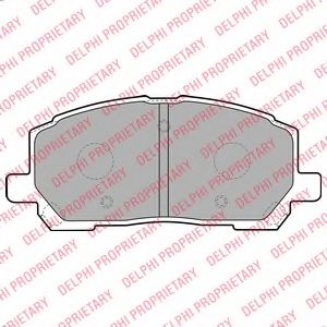 комплект спирачно феродо, дискови спирачки LP1908