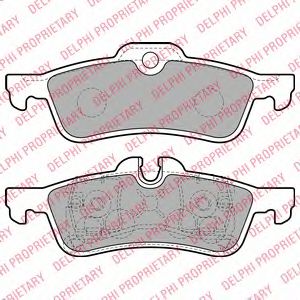 комплект спирачно феродо, дискови спирачки LP1912