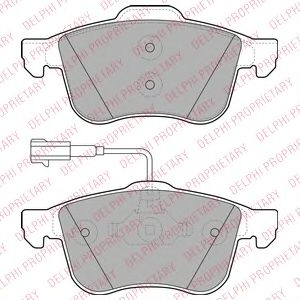 комплект спирачно феродо, дискови спирачки LP1959