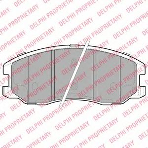 комплект спирачно феродо, дискови спирачки LP1987