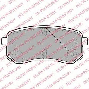 комплект спирачно феродо, дискови спирачки LP1976