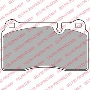 комплект спирачно феродо, дискови спирачки LP2009