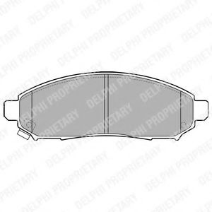 комплект спирачно феродо, дискови спирачки LP2011