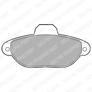 комплект спирачно феродо, дискови спирачки LP2013