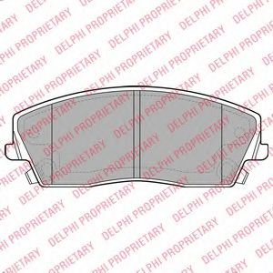 комплект спирачно феродо, дискови спирачки LP2034