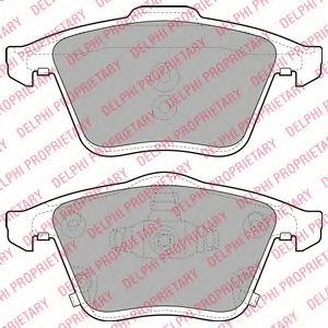 комплект спирачно феродо, дискови спирачки LP2025