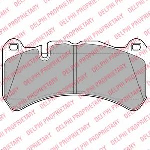 комплект спирачно феродо, дискови спирачки LP2053