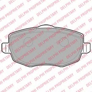 комплект спирачно феродо, дискови спирачки LP2064