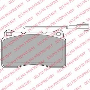 комплект спирачно феродо, дискови спирачки LP2066