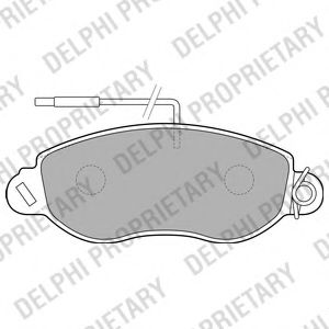комплект спирачно феродо, дискови спирачки LP1848