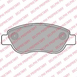 комплект спирачно феродо, дискови спирачки LP2075