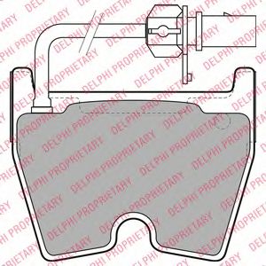комплект спирачно феродо, дискови спирачки LP2089