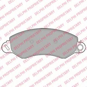 комплект спирачно феродо, дискови спирачки LP2096