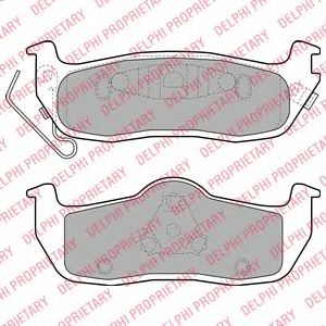 комплект спирачно феродо, дискови спирачки LP2109