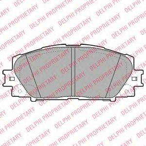 комплект спирачно феродо, дискови спирачки LP2135