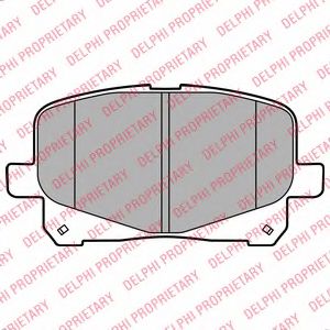 комплект спирачно феродо, дискови спирачки LP2129
