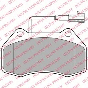 комплект спирачно феродо, дискови спирачки LP2136