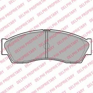 комплект спирачно феродо, дискови спирачки LP2159