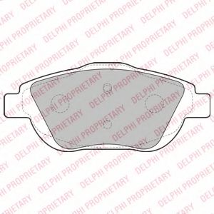 комплект спирачно феродо, дискови спирачки LP2164