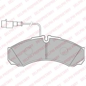 комплект спирачно феродо, дискови спирачки LP2185
