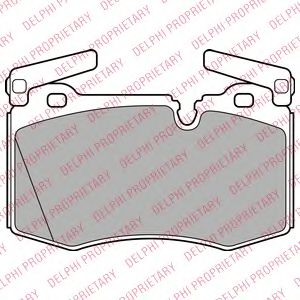 комплект спирачно феродо, дискови спирачки LP2235