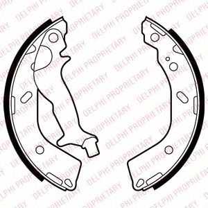 комплект спирачна челюст LS2027