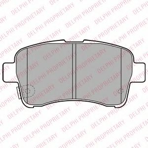 комплект спирачно феродо, дискови спирачки LP2205