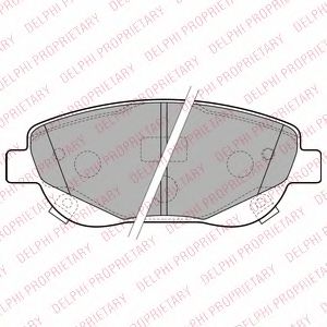 комплект спирачно феродо, дискови спирачки LP2207