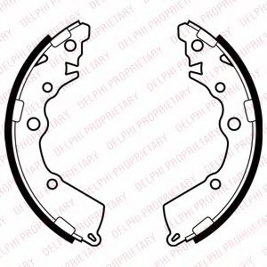 комплект спирачна челюст LS2068