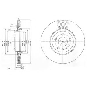 спирачен диск BG2512