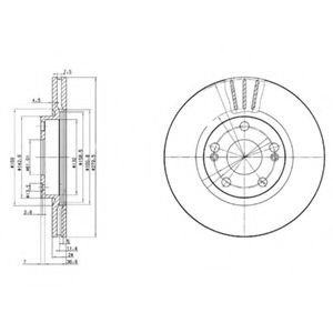 спирачен диск BG2697
