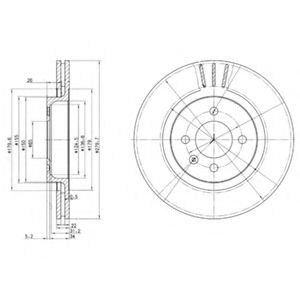 спирачен диск BG2712