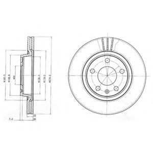 спирачен диск BG3198