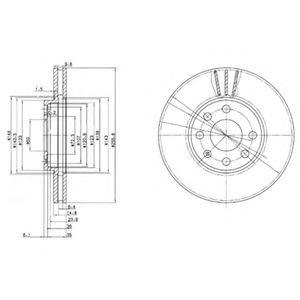 спирачен диск BG3404