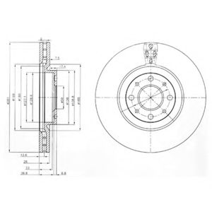 спирачен диск BG3699