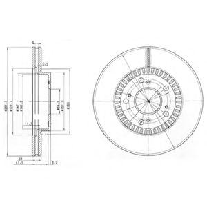 спирачен диск BG3720