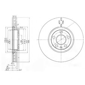 спирачен диск BG3740