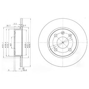 спирачен диск BG3771