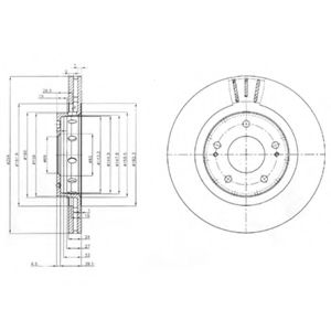 спирачен диск BG4038