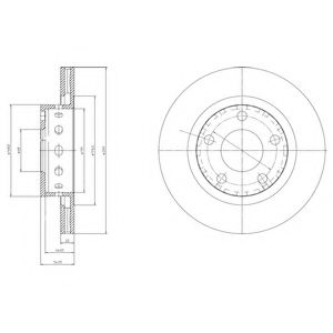 спирачен диск BG4057