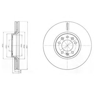 спирачен диск BG4083